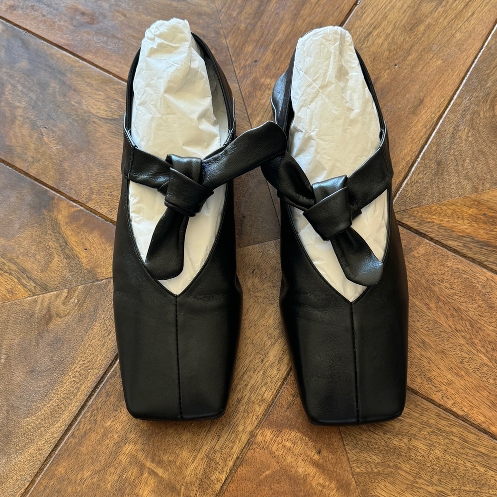 Square Toe Ballet Flats